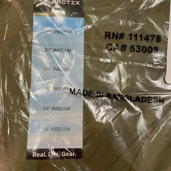 Arctix Men's Waterproof Storm Rain Pant, Olive  3X 34Length - Picture 15 of 16